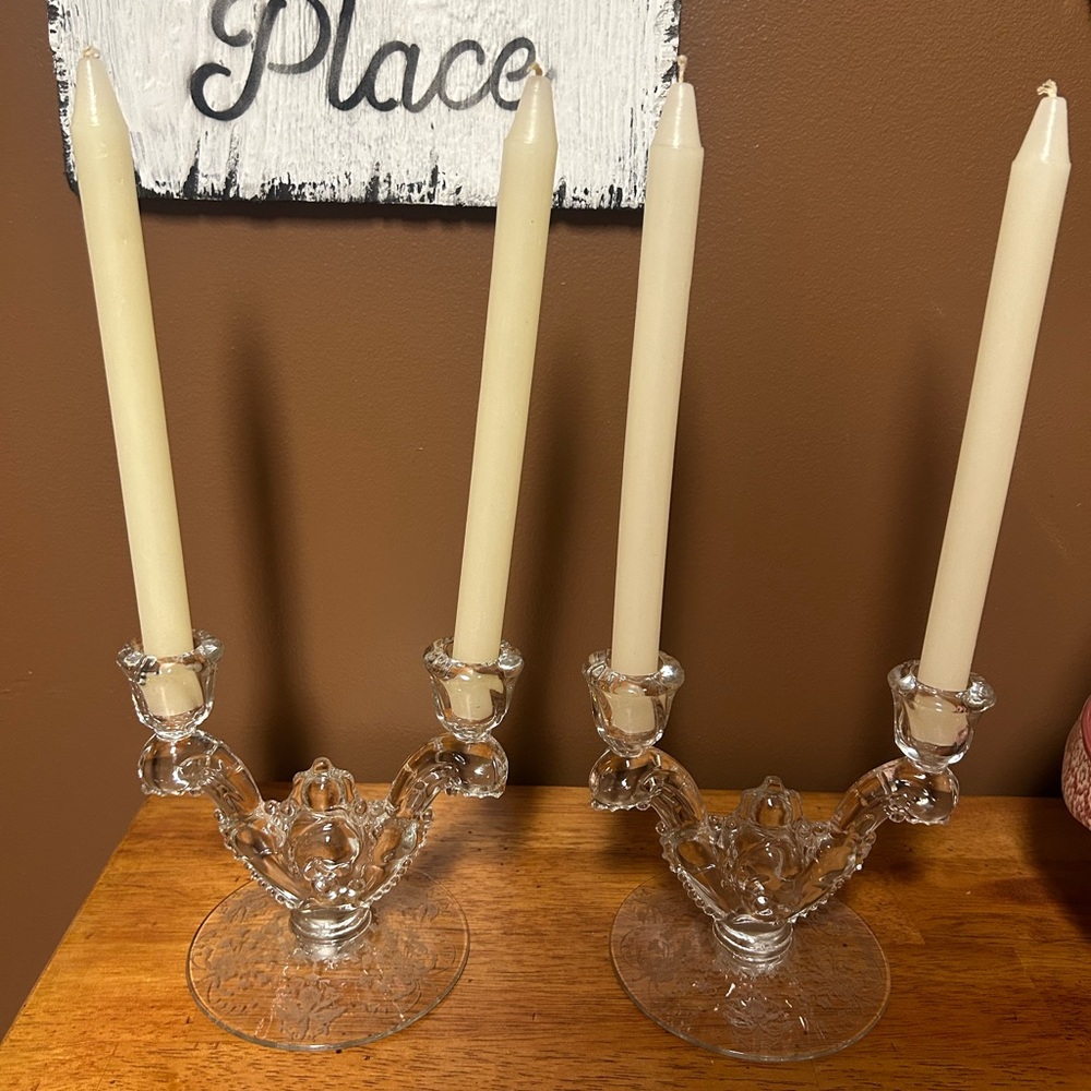 Heisy Dual Arm Candle Holder set
